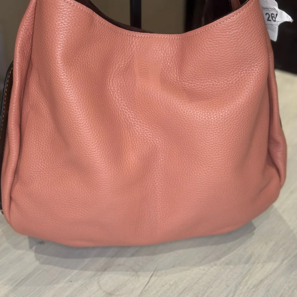 Coach 1941 Bandit Tea Rose Leather XL Hobo Bag-E1780-86760
